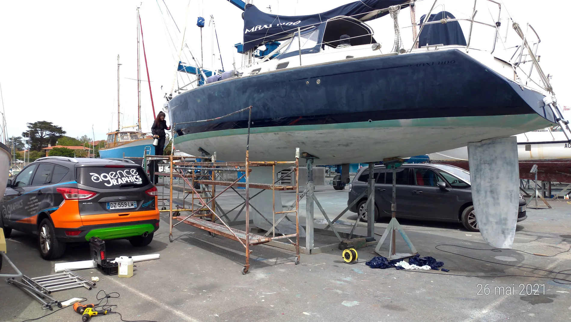 covering wrapping bateau yacht voilier landes aquitaine atlantique chantier naval arcachon capbreton handaye argeles sur mer collioure sète narbonne